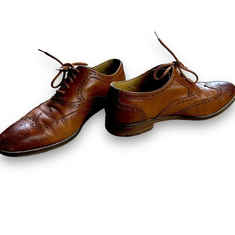 Cole Haan Mens Oxford‎ 9.5M Wingtip Leather Grand OS Cambridge Shoes C12915
